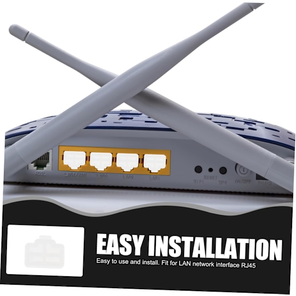 St Rj-skydd för Router Dator Laptop Ethernetport Pluggskydd för att Förhindra Damm