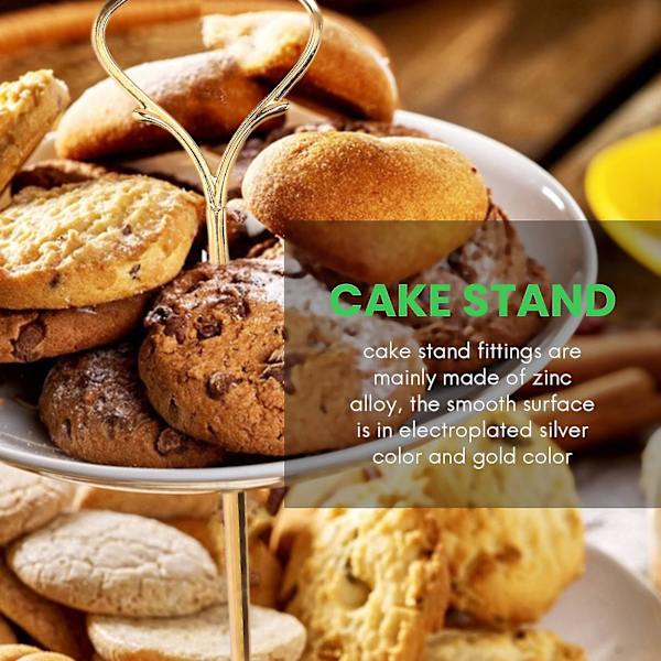 6 st. Beslag för 3-vånings tårtställ, hårdvara, hållare för resin-hantverk, DIY-tillverkning, servering av cupcakes