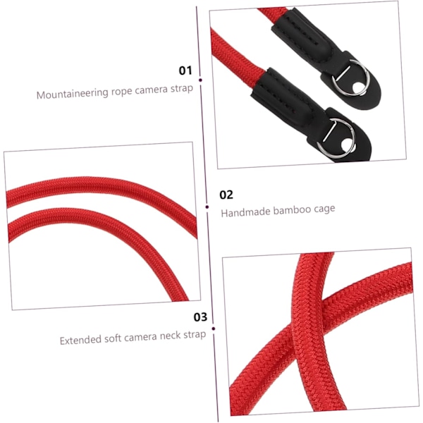 Elastisk Kamerarem Halsrem Bekväm SLR Axelrem för Kamera