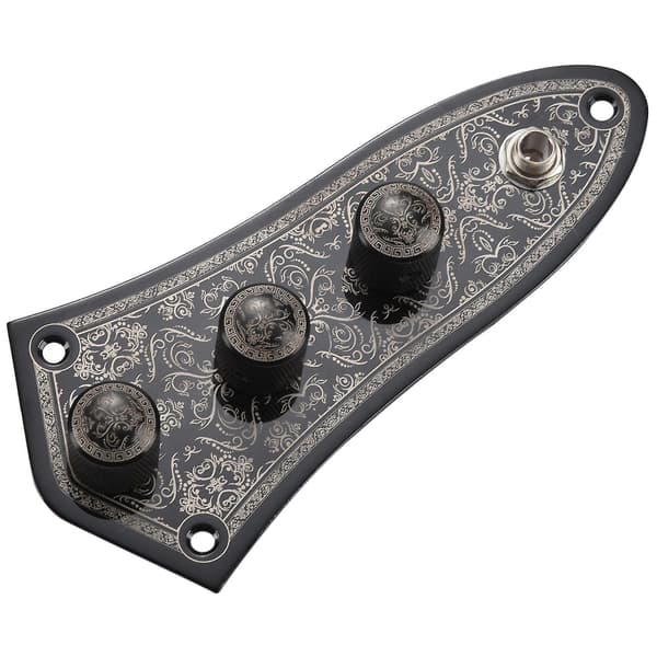Gravyrpanel i aluminiumlegering för Jazzgitarr, kontrollpanel för Jazzgitarr