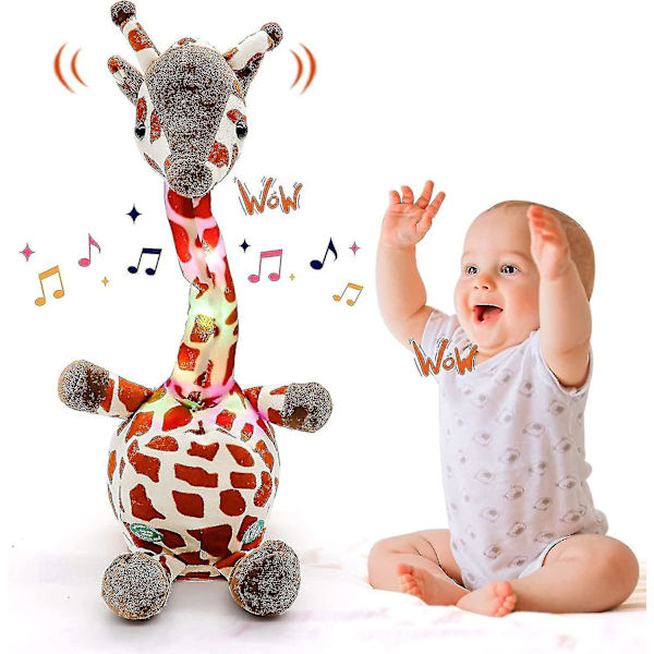 Dansande Giraff, Giraff Leksak, Giraff Leksaker För Barn Som Upprepar Dina Ord, Dansande Giraff Plysch För Bebisar Prata Upprepa Heminredning Chi Ty-