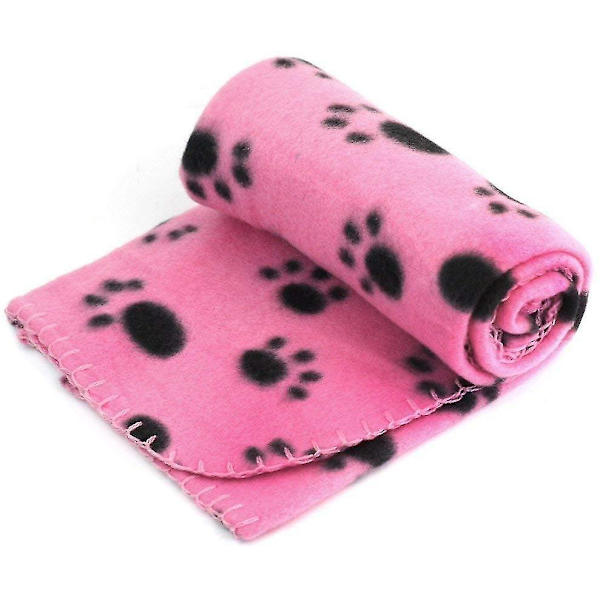 Cover Fresh Paw Prints Hundepotens Fleece Varmt Seng