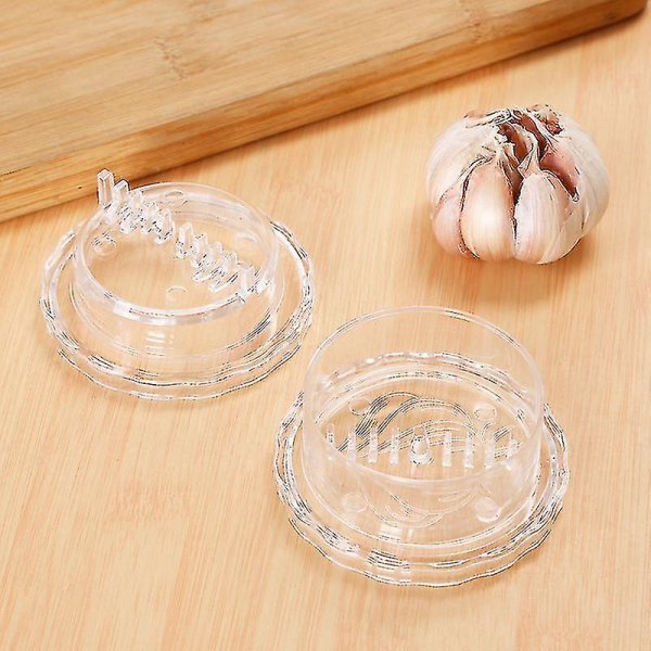 2 stk Manuel Hvidløgspresse Plastik Hvidløg Twist Crusher Manuel Hvidløg Twist Chopper-yuhao