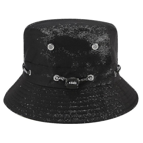 Bucket Hat for Menn Kvinner Unisex Strand Solhatt Gate Hodeplagg Fisker Utendørs Caps Sommer Panama Justerbar Reise Caps C4