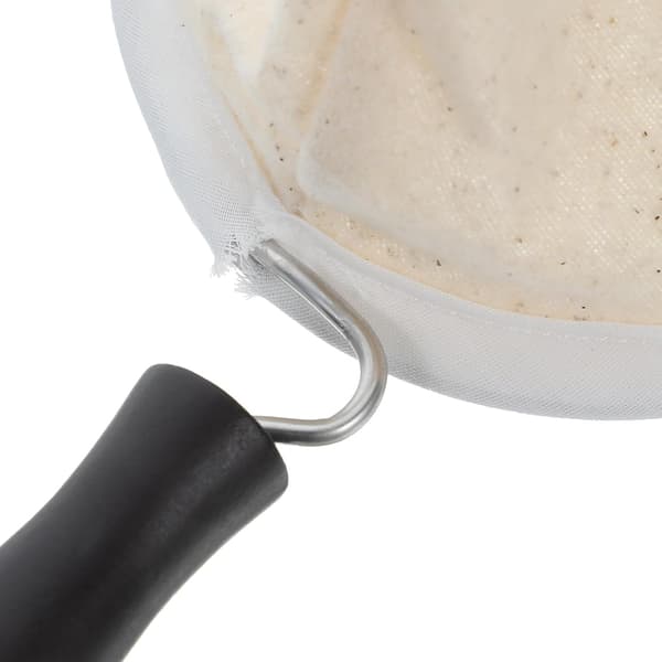 Gjenbrukbar kaffefilterpose Kaffeklut Sil Ergonomisk Design Bærbar Rustfritt Stål og Tremateriale Egnet