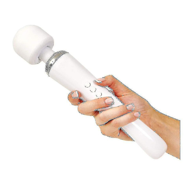 1 stk Trådløs Massager - Den Mest Kraftfulde Terapeutiske Vibrationskraft - USB Opladning - Hvid-yuhao