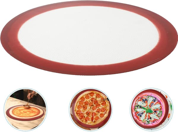 Rund Silikon Bakeunderlag Non-Stick Varmebestandige Bakeplater