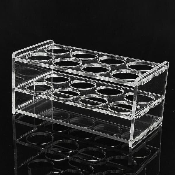 Kicute 8-hulls Plastprøvebeholder Stativ for Testing Tubes