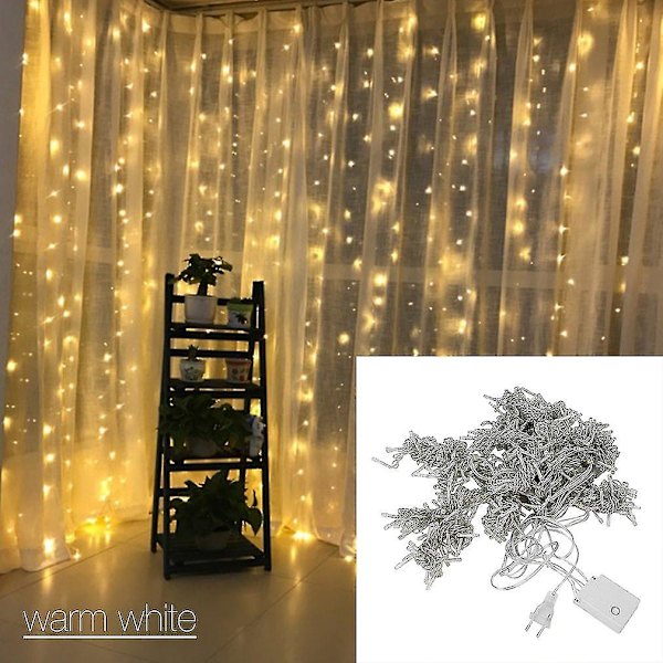 6m x 600 LED Jule- og Bryllupsgardinlys