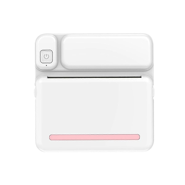 Termiske bærbare Bluetooth-printere 57mm Mini trådløse POS termiske billedfotoprintere til Android IOS mobiltelefon FLYE1984 Pink