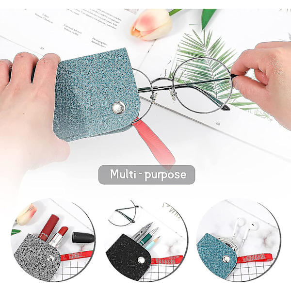 Blødt Brilletui 3-pak. Filt Portable Rejseetui til Briller. Blødt Solbrilleetui Taskeholder