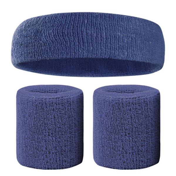 Svettbandsset Färgglada Hårband Armband Elastiskt Atletiskt Svettabsorberande Svettbands för Män och