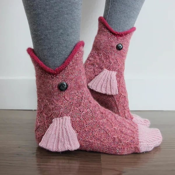 2 par Knit Fisk Strømper til Kvinder, Nyhed Fisk Strømper Gulv Strømper
