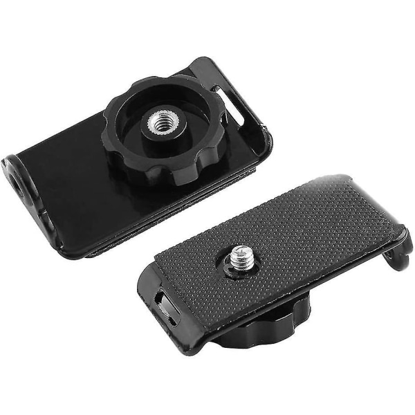 Hurtigutløserfeste for kamerarem, 1/4-type skrue, metall og plast, hurtigutløserplattform (1 stk, svart)