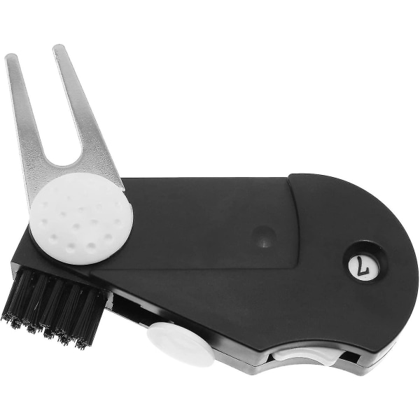 5 i 1 Golf Multi-tool Boldmærker Værktøj Med Klubbørste Foldbar Multifunktionel Græs Golf Divot Værktøj