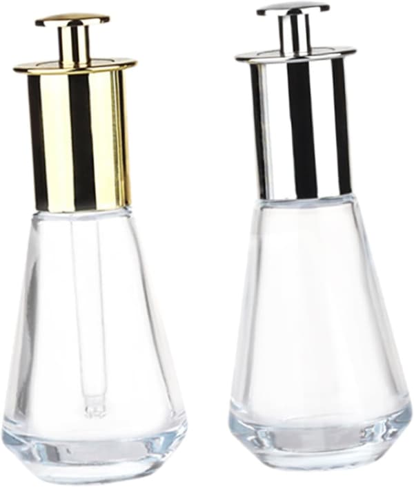 2st Press Dropperflaskor Glas Dropperflaskor för Eterisk Olja Aromaolja Resa Återanvändbar