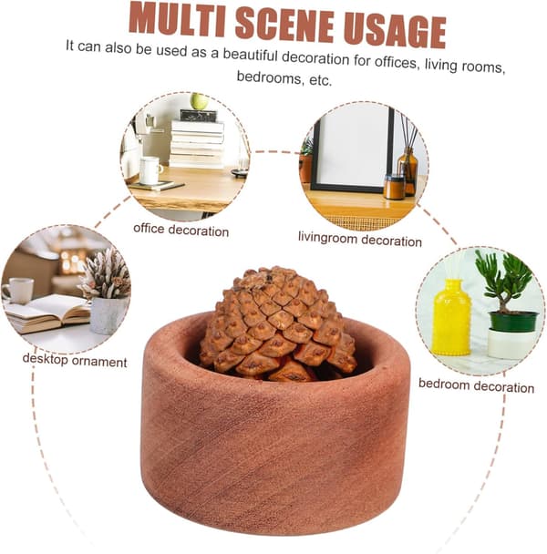 Træ Aromaterapi Diffuser 3 stk. Sæt Cylindrisk Træ Aroma Diffuser Kompakt Olie Duft