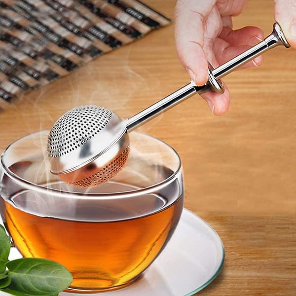 Teefilter, 2 stk Rustfrit Stål Te-infuser Til Kop, Genanvendelig Te-si, Skalerbar Te-infuser Fo