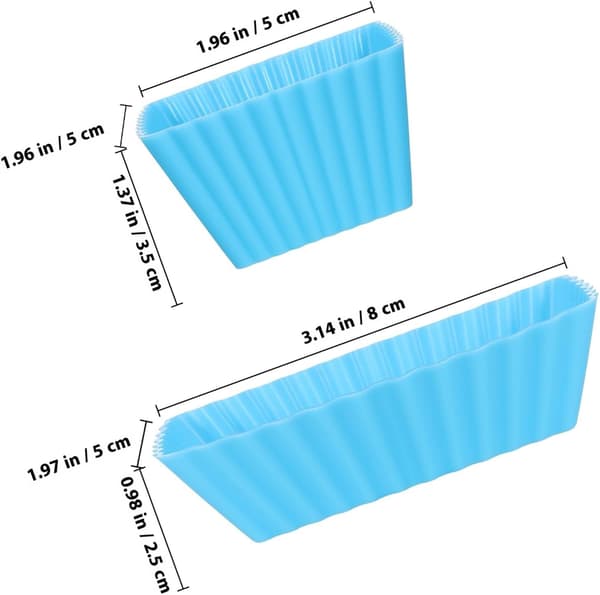 18 stk. silikonekageforme, non-stick foring, genanvendelige bageforme