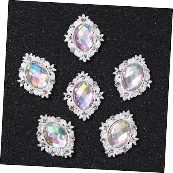 10 stk. Skoklips Rhinestone Flat Back Knapp Sko