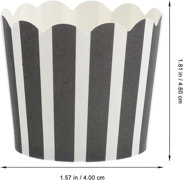 100 stk. bakeformer, kakebakeformer, papirkake, matkvalitet, dekorert