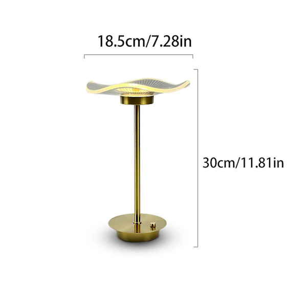 Modern LED Bordlampa Touch Laddningsbar Bärbar Dekoration