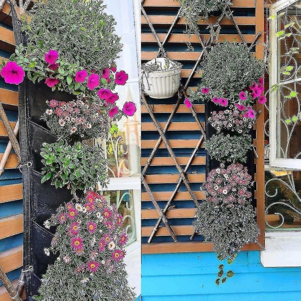 7 hängande väggplanteringspåsar Balkong Trädgård Kontor Heminredning