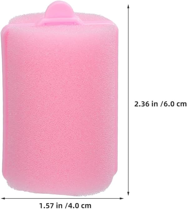 30 st Airy Bangs Curls Sponge Rollers för kvinnors hår, inga värmehårrullar för styling över natten, bekväma