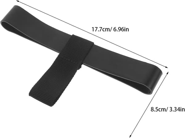Justerbar dykkerflaskestropp for 6l dykkertank – svart elastisk sidemonteringsbånd