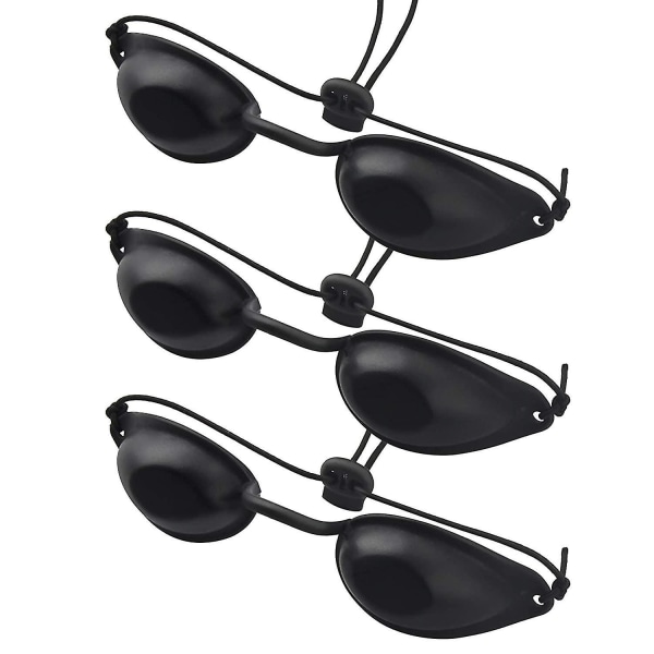 3 stk Solarium Briller UV Eye Safety Tanning Studio Protection
