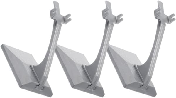 3 stk grå plast flyholder displaystativ for flymodellstøtte