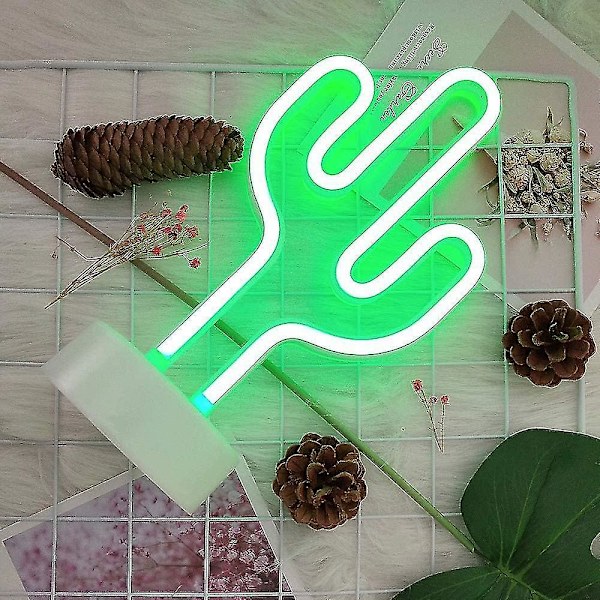 Kaktuslampor Neonljus LED Kaktus Nattlampor Rumdekor