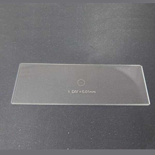 C1-C7 0,01 mm Mikroskopglas Retikel Kalibreringslinjal Mikrometer
