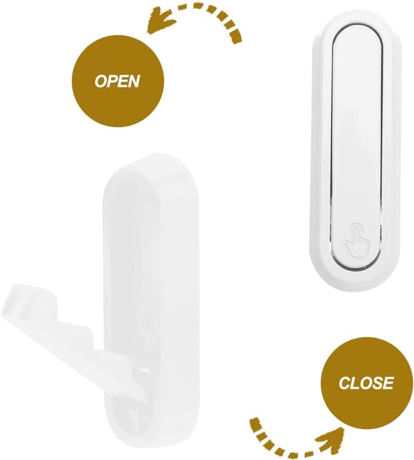 4 stk. foldbare knager kraftige vægkroge zinklegering robust struktur nem installation moderne