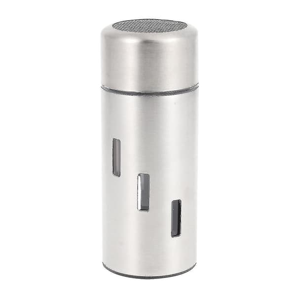 Krydderkrukke i rustfritt stål, BBQ Pepper Krydder Shaker, 1 stk, Sølv