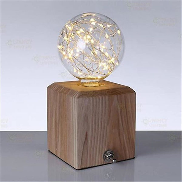 4 stk LED Globe Fairy Lyspærer Stjerneformet Dekorativ E26 E27