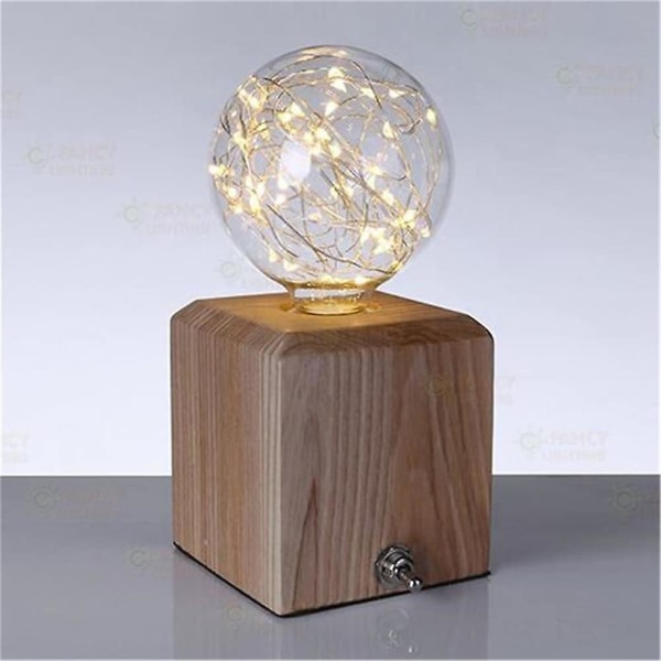 4 stk LED Globe Fairy Pærer Stjerneklare Dekorative
