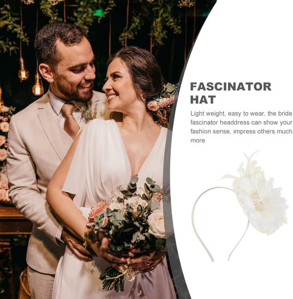 Blomster Fascinator Hodeplagg for Kvinner Teselskap Hatt Mesh og Fjær Design Brudehodeplagg