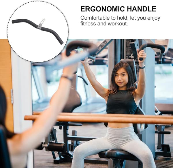 LAT Pulldown Fäste Stål Dragstång för Biceps- och Ryggträning
