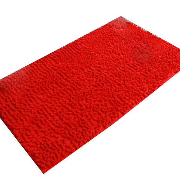 Bademåtte Blød, Luksuriøs og Behagelig Superabsorberende og Tyk Antislip Red