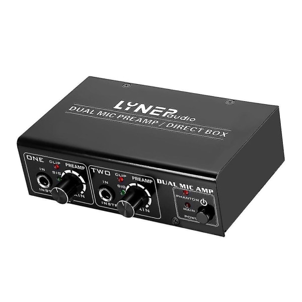 Hifi 2-kanals mikrofonförförstärkare förförstärkare ljud elgitarr basförstärkare