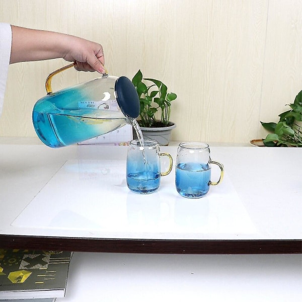 Glass vannkoker Fargeskiftende tekanne kald drikke vannkoker