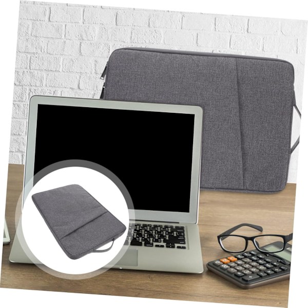 Smal och lätt laptopväska Tablet Sleeve Väska Polyester Handväska för resor och kontorsbruk