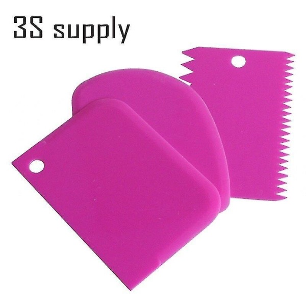 3 stk Fuchsia Grønn Multifunksjonell Bakekuttersett