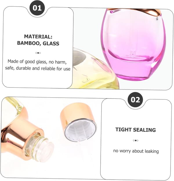 4st 30ml Glasdroppflaskor Slitstarka Eterisk Olja Flaskor Bärbara Reseunderflaskor och Hushållsbruk Slumpmässig Färg