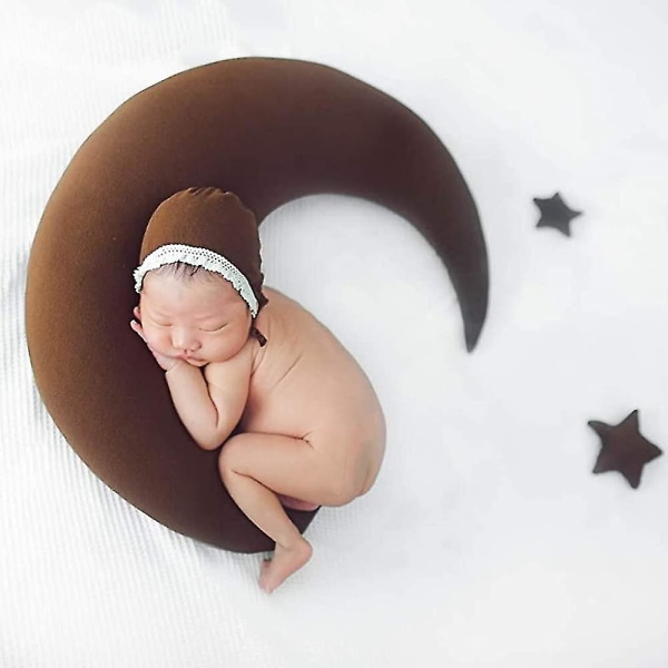 Nyfödd fotografi rekvisita set, foto fotografering rekvisita, baby hatt, baby stjärna månen gåva