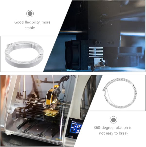 Skrivarbälte Kamrem PU för skrivartillbehör Vibrationsdämpning Hög precision