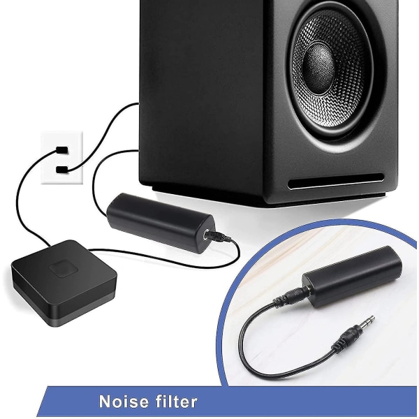 Jordingssløyfe-støyisolator for bilaudio/hjemmestereosystem