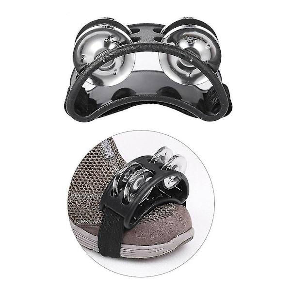 Halvmåne Fod Tamburin Metal Jingle Bell