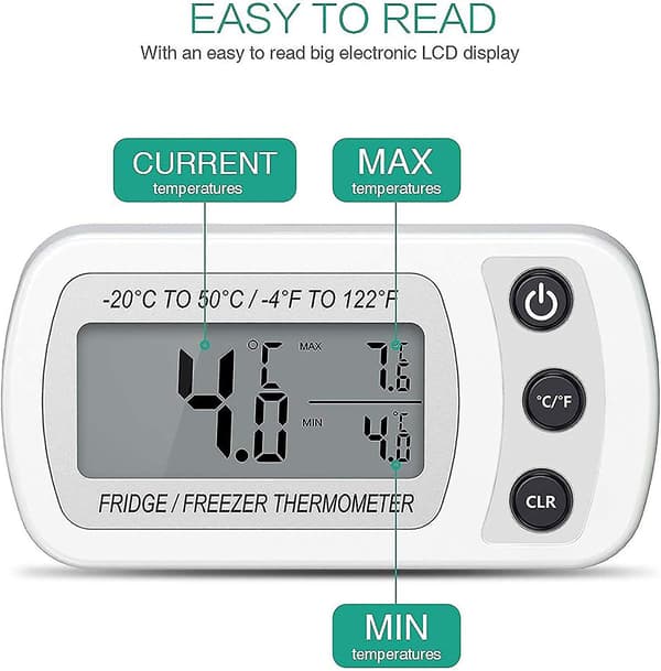 Køleskabs Termometer, Ipx3 Vandafvisende Digitalt Termometer